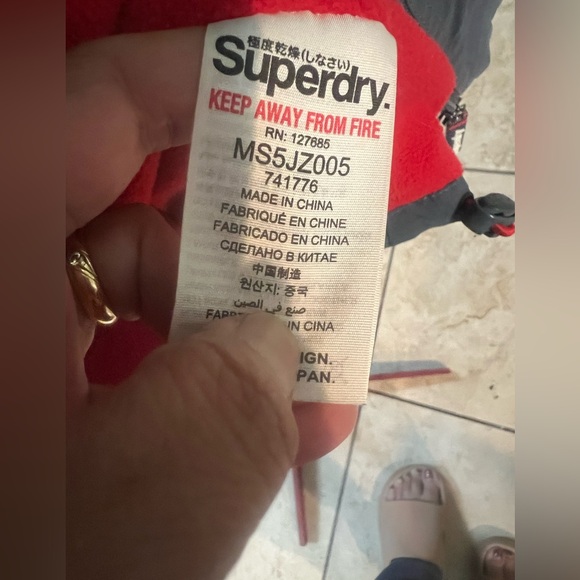 SUPERDRY Jacket Men's - Gray Professional The Windhiker Japan - Picture 7 of 7
